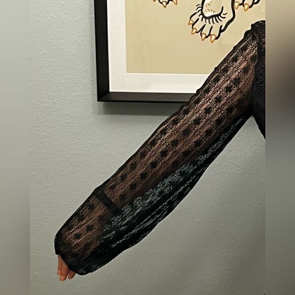 Stunning crochet, lace and embroidery black dress - Picture 15 of 16